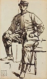 Charles Keene as a Volunteer by Charles Samuel Keene (British, 1823–1891)