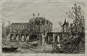 Château de Chenonceau by Maxime Lalanne (French, 1827–1886)