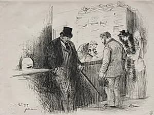 Chez l'Huissier by Jean Louis Forain (French, 1852–1931)