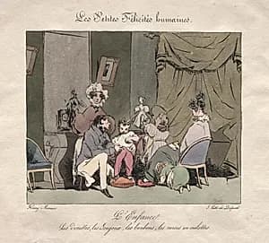 Childhood by Henry Bonaventure Monnier (French, 1805–1877)