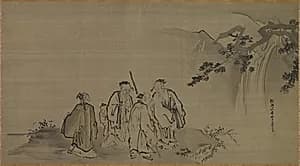 Chinese Sages by Kano Tan’yū (Japanese, 1602–1674)