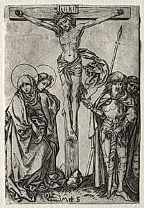 Christ on the Cross by Martin Schongauer (German, c. 1450–1491)