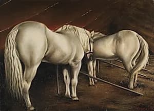 Circus Horses by Clarence Holbrook Carter (American, 1904–2000)