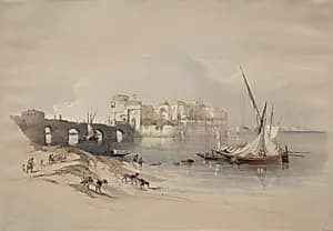 Citadel of Sidon by David Roberts (Scottish, 1796–1864)