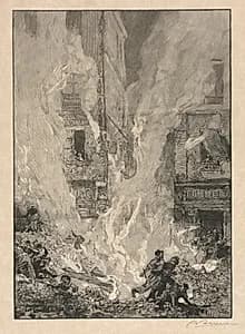 City Fire by Auguste Louis Lepère (French, 1849–1918)