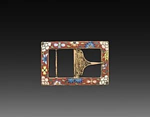 Cloisonne Belt Buckle by Unknown Artist