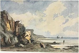 Coastal View by Thomas Churchyard (British, 1798–1865)