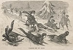 Coasting Out of Doors by Winslow Homer (American, 1836–1910)