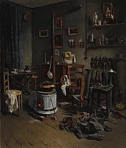 Cobbler's Quarters by Jean-Alphonse Duplessy (French, 1817–after 1872)