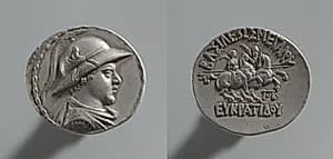 Coin of Eukratides I by Unknown Artist