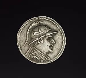 Coin of Eukratides I by Unknown Artist