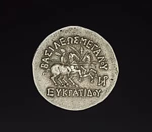Coin of Eukratides I by Unknown Artist