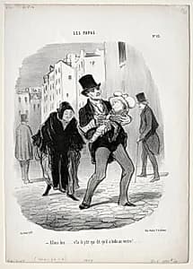Come along, dear... by Honoré Daumier (French, 1808–1879)