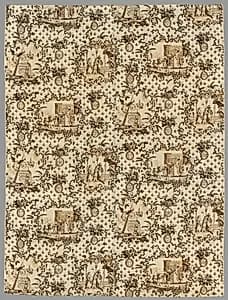 Copperplate Printed Linen by Unknown Artist