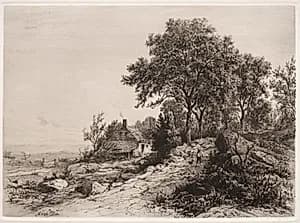 Cottage by the Sea by Hendrik Dirk Kruseman van Elten (American, 1829–1904)