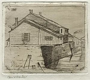 Cottages, Cleveland by Otto H. Bacher (American, 1856–1909)