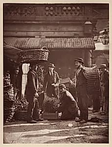 Covent Garden Labourers by John Thomson (Scottish, 1837–1921)