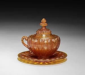 Covered Cup and Saucer by Unknown Artist