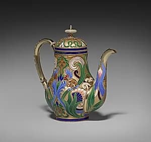 Covered Hot Water Pot by Feodor Ivanovich Rückert (Russian, 1840–1917)