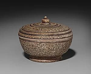 Covered Jar, Sawankhalok ware by Unknown Artist