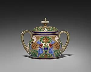 Covered Sugar Bowl by Feodor Ivanovich Rückert (Russian, 1840–1917)