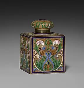 Covered Tea Caddy by Feodor Ivanovich Rückert (Russian, 1840–1917)