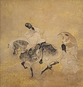 Crossing at Sano by Tawaraya Sōtatsu (Japanese, c. 1570–c. 1640)