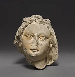Crowned Female Head (Fragment) by Unknown Artist