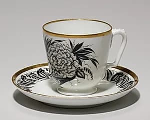 Cup and Saucer by St. Petersburg Imperial Porcelain Factory (Russian)