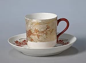 Cup and Saucer by M. Louise McLaughlin (American, 1847–1939)