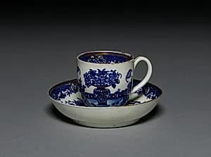 Cup and Saucer by Worcester Porcelain Factory (British, established 1751)