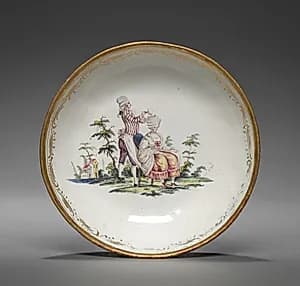 Cup and Saucer: Saucer by Unknown Artist
