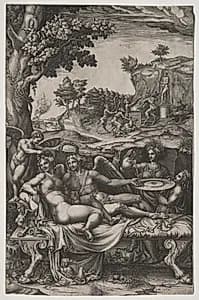 Cupid and Psyche by Giorgio Ghisi (Italian, 1520–1582)
