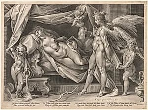 Cupid and Psyche by Jan Muller (Dutch, 1571–1628)