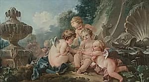 Cupids in Conspiracy by François Boucher (French, 1703–1770)