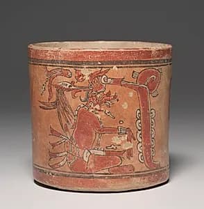 Cylinder Vessel with Deities by Unknown Artist