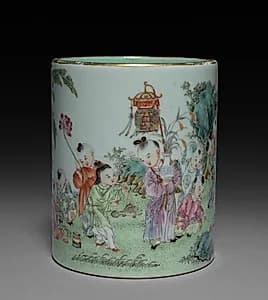 Cylindrical Brushholder by Unknown Artist