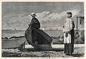 "Dad's Coming!" by Winslow Homer (American, 1836–1910)