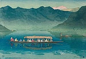 Dal Lake, Kashmir by Charles William Bartlett (British, 1860–1940)