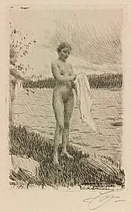 Dal River by Anders Zorn (Swedish, 1860–1920)