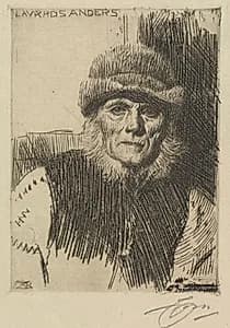 Dalecarlian Peasant by Anders Zorn (Swedish, 1860–1920)
