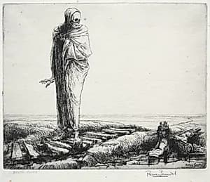 Dance of Death: Death Awed by Percy John Delf Smith (British, 1882–1948)