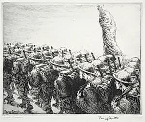 Dance of Death: Death Marches by Percy John Delf Smith (British, 1882–1948)