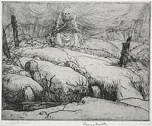 Dance of Death: Death Waits by Percy John Delf Smith (British, 1882–1948)