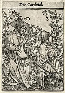 Dance of Death:  The Cardinal by Hans Holbein the Younger (German, active England and Switzerland, 1497/98–1543)