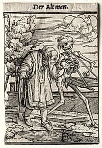 Dance of Death:  The Old Man by Hans Holbein the Younger (German, active England and Switzerland, 1497/98–1543)
