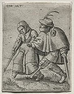 Dancing Cripples by Cornelis Massys (Flemish, 1510/11–1556/57)