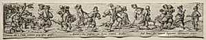 Dancing Peasants by Johann Theodor de Bry (German, 1561–1623)