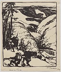 Dans les Vosges by Auguste Louis Lepère (French, 1849–1918)
