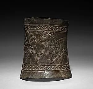Decorated Cylinder by Unknown Artist